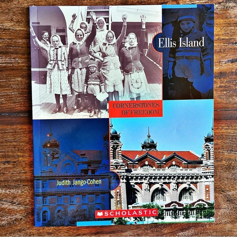 Scholastic Ellis Island Book Early Reader Large Print History Geography